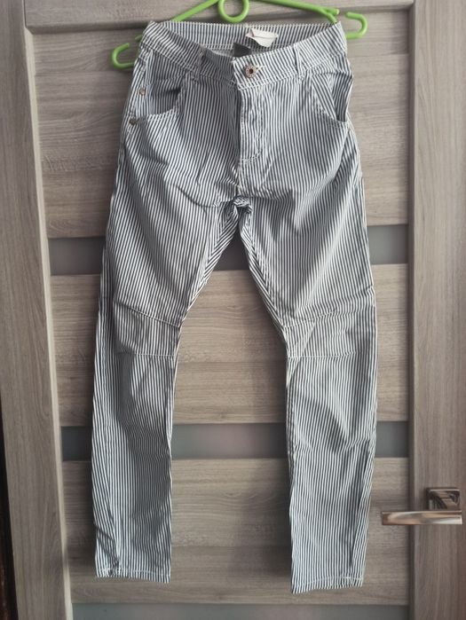 Spodnie w paski, na lato rozmiar S