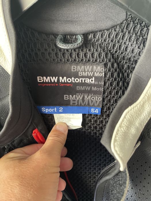 Fato moto em pele BMW como novo