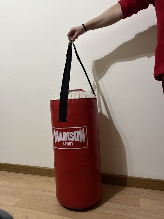 Saco de boxe.