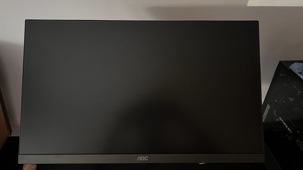 Monitor AOC 24G4XE 24" 180Hz — Impecável, com caixa e suporte original