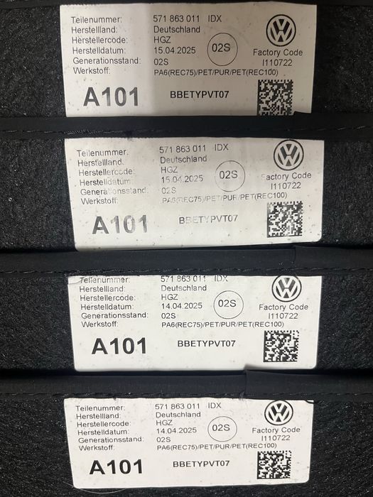 VW Tiguan 1, 2, 3 volkswagen (тигуан тігуан) Оригинал коврики килимки
