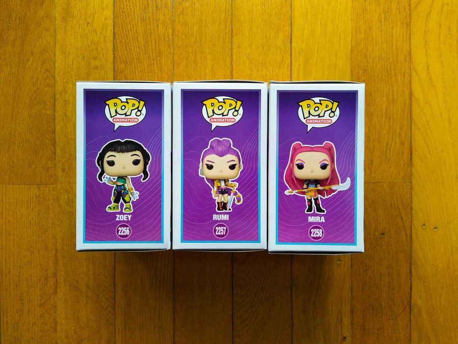 Funko Pop K-POP Demon Hunters Netflix Zoey #2256 Rumi #2257 Mira #2258