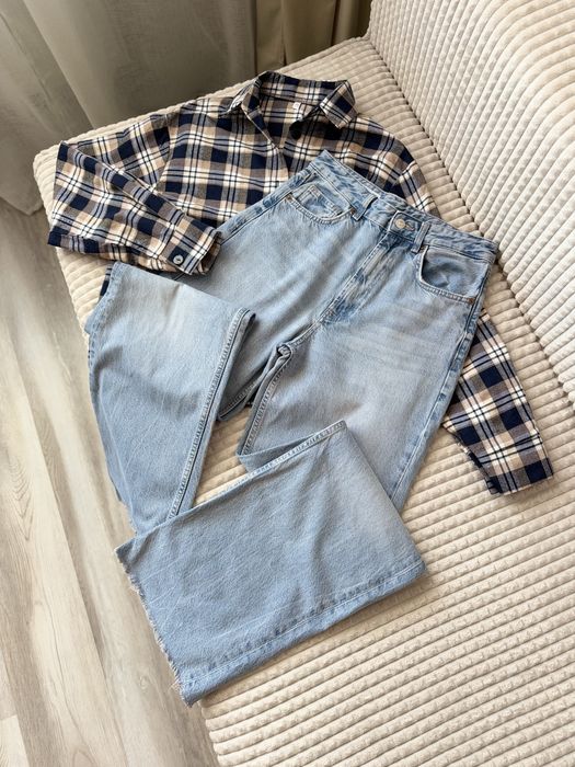 Джинси Wide Leg ZARA 38/M mex.28 блакитні джинси