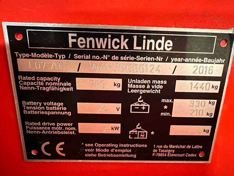 Linde L07 paletowy elektryczny widlak L12 L10