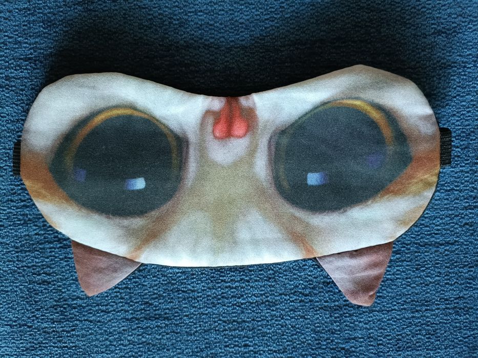 Маска для сна котик собака  зайка