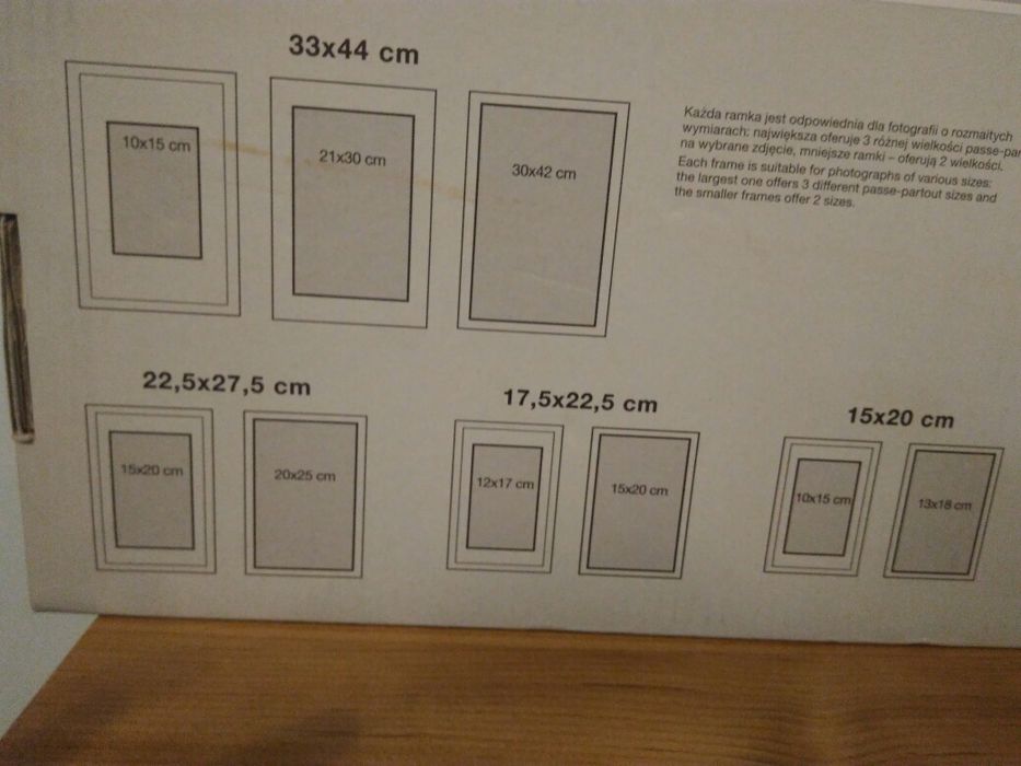Zestaw 7 ramek na zdjęcia