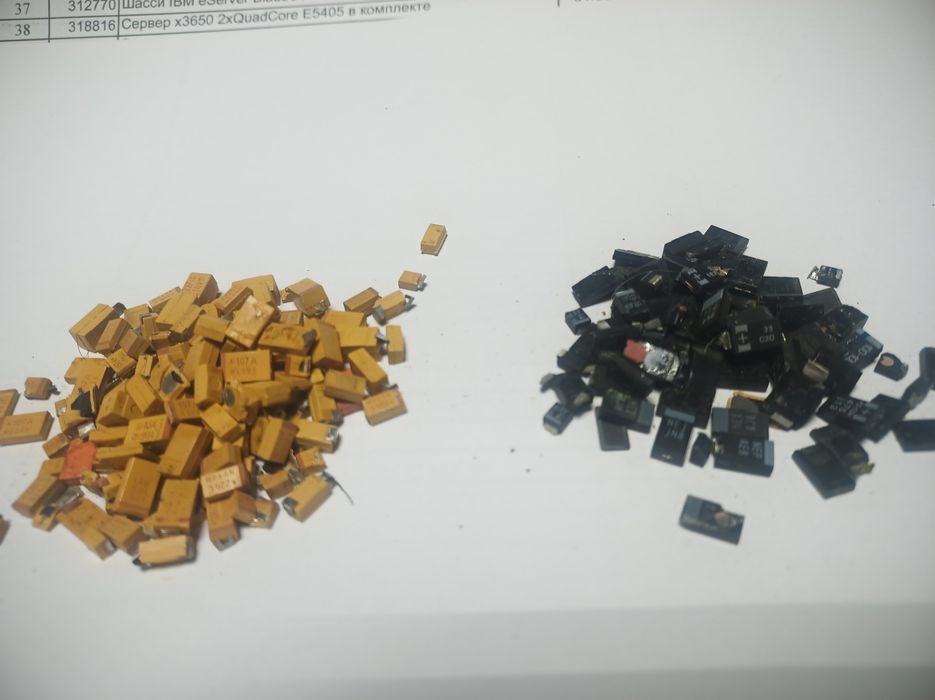 Радіодеталі, вакуумні конденсатори, афінаж