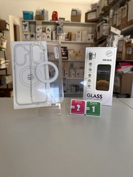 Etui Clear MagSafe + SZKŁO do SAMSUNG GALAXY A56 / A36 5G