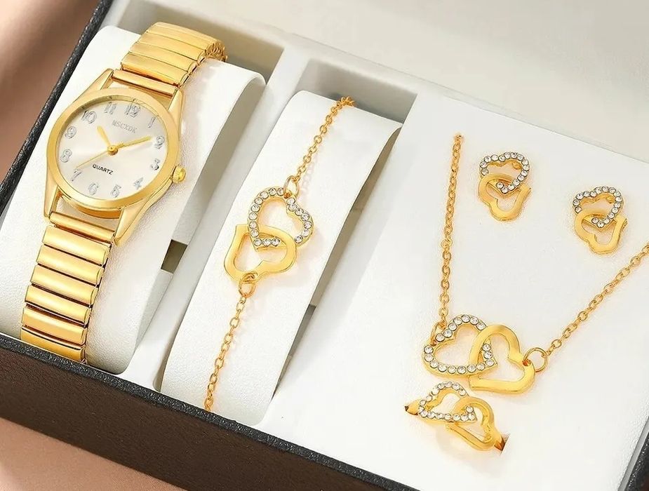 Conjunto "Golden Heart" [Novo e embalado]
