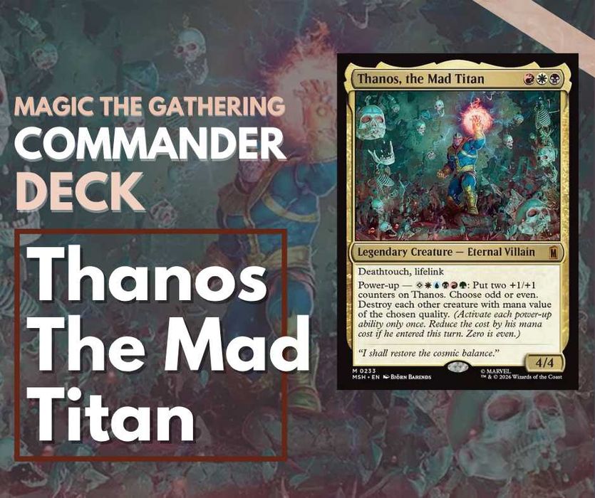 Magic the Gathering Commander | Marvel Super Heroes THANOS Villains
