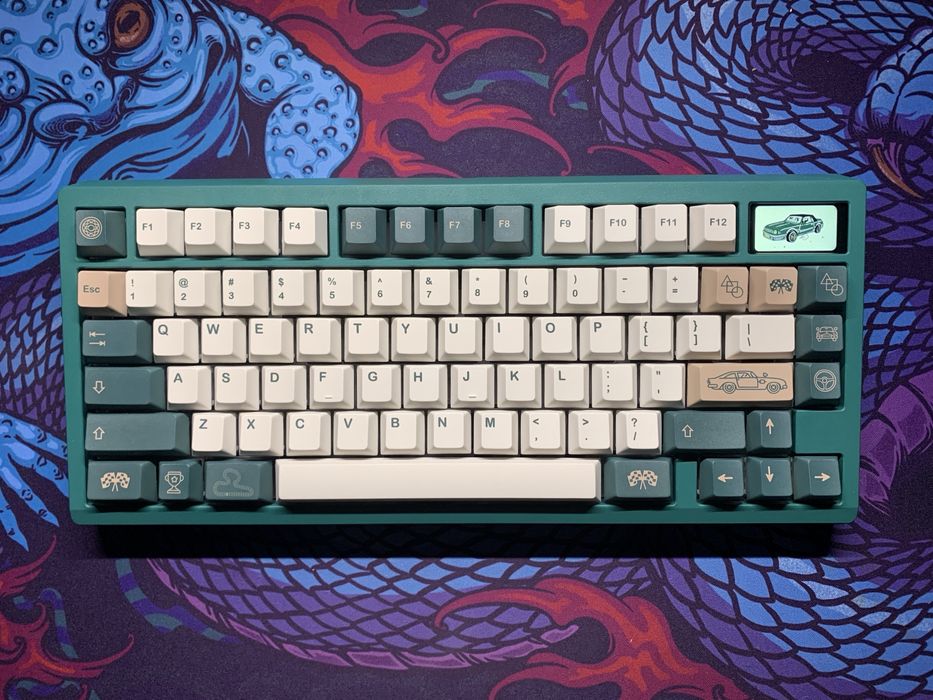 Кейкапи для механічної клавіатури PBT British Racing Cars