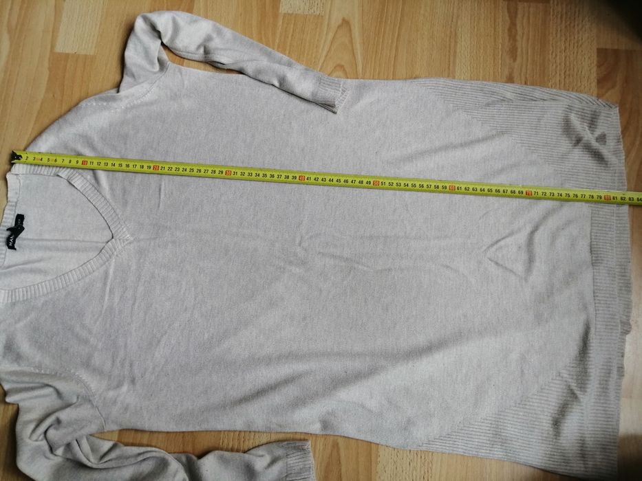 Sweterek tunika Mango M beżowy