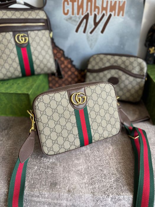 Сумка чоловіча Gucci гуччи жіноча гучі GG мужская женская месенджер