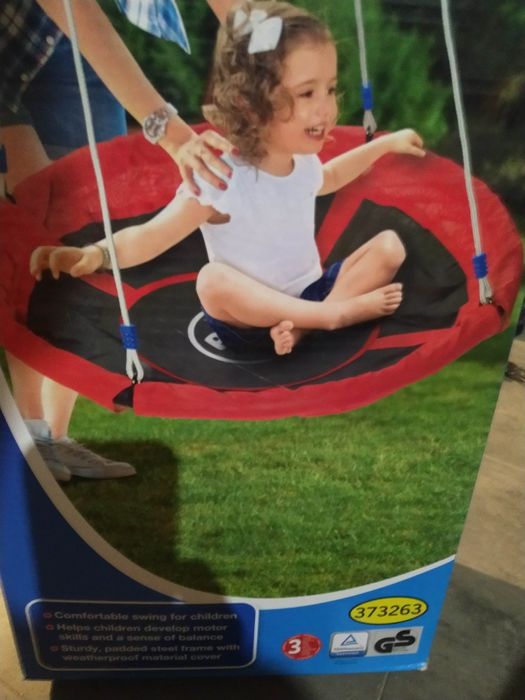 Huśtawka xxl BOCIANIE GNIAZDO 113cm OGRODOWA 150kg