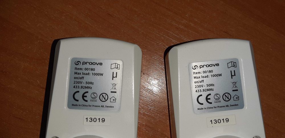 Розетка на дистанційному керув. Proove Smartplug 433mhz 00180  on/off