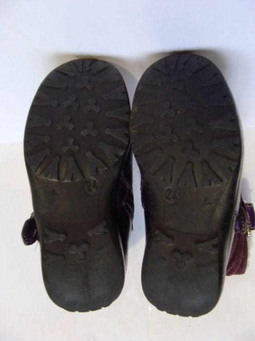 Сапоги зимові із натуральної шкіри та хутра для дівчинки р.24