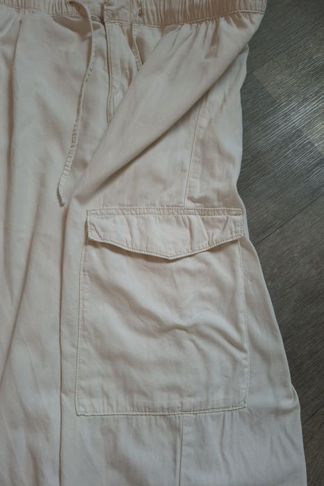 Чоловічі стильні широкі штани карго bershka baggy fit (unisex) — розмір xxl