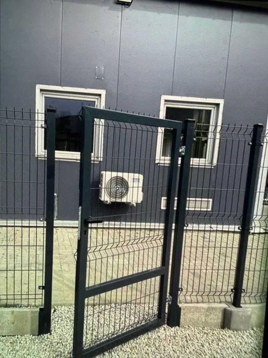 Furtka, Brama wjazdowa, brama dwuskrzydłowa panelowa 3d