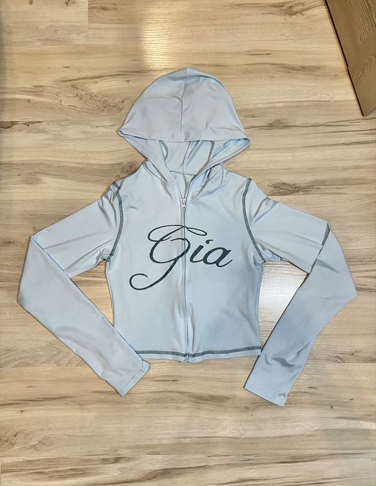 i am gia bluza bluzka na dlugi rekaw na zamek set tracksuit dopasowana