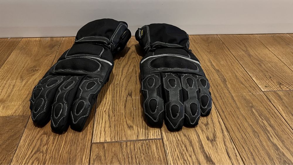 Rękawice motocylkowe Kevlar M 8 nowe skóra zamsz tkanina