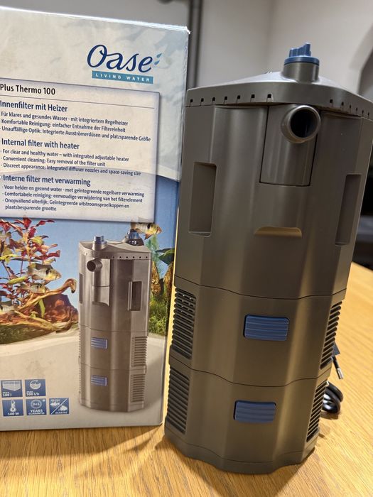 Wewnętrzny narożny filtr akwariowy bio plus thermo 100