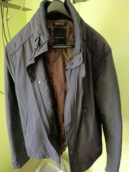 Casaco Zara azul marinho