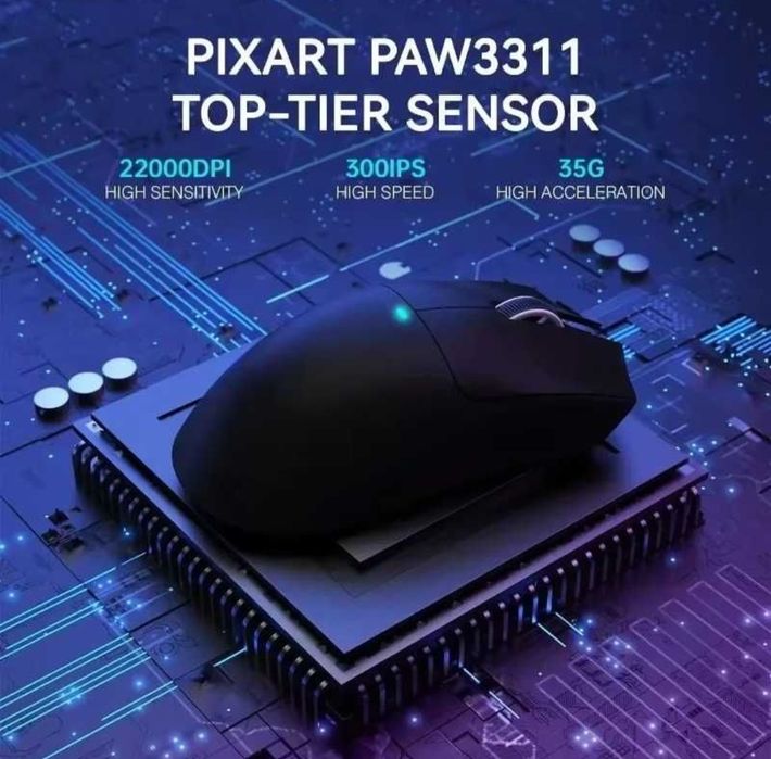 ‼️Бездротова ігрова мишка Attack Shark x6 x11 Black White нові‼️