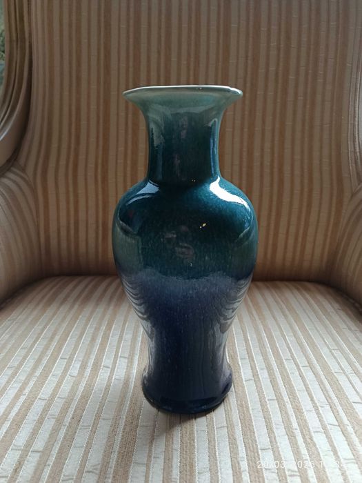 Jarra Vaso Porcelana Chinesa Séc XIX 23,8 cm