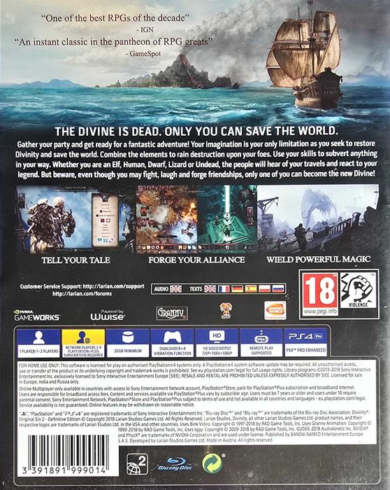 DIVINITY ORIGINAL SIN II 2 DEFINITIVE EDITION PL Playstation 4 Playstation 5 PS4 PS5 Sklep Multigames Kraków