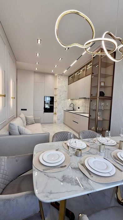 2к + Кухня гостиная ЖК Атмосфера Торг Вид на море Дизайнерский ремонт