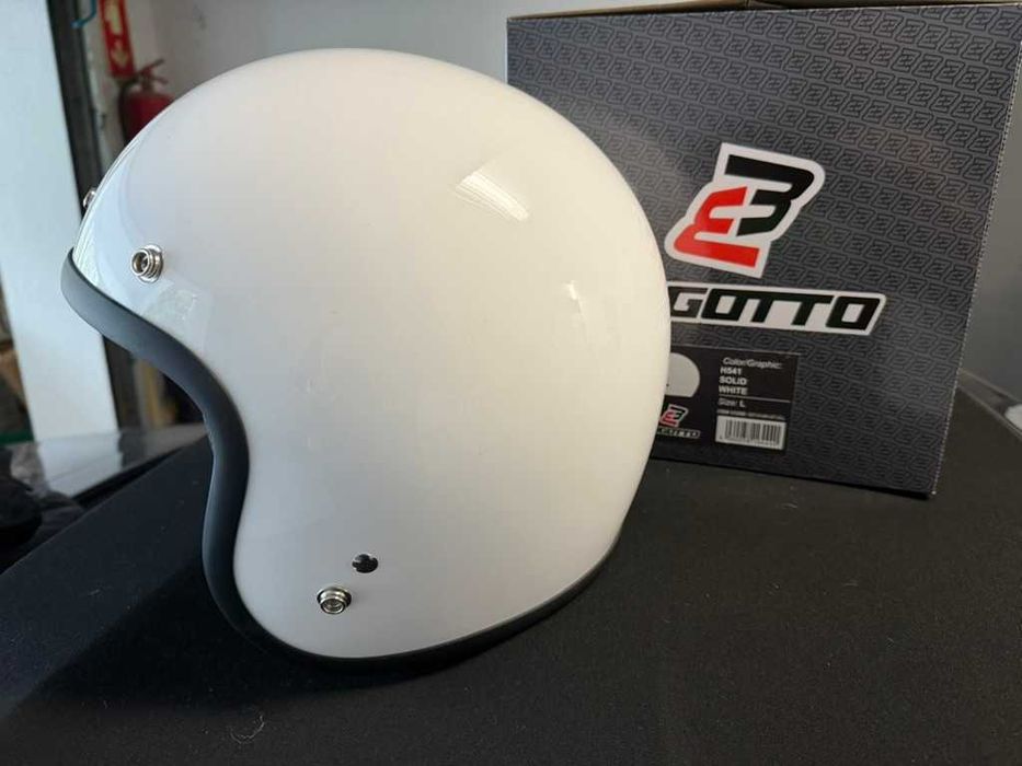 Capacete Jet Branco Bogotto H541