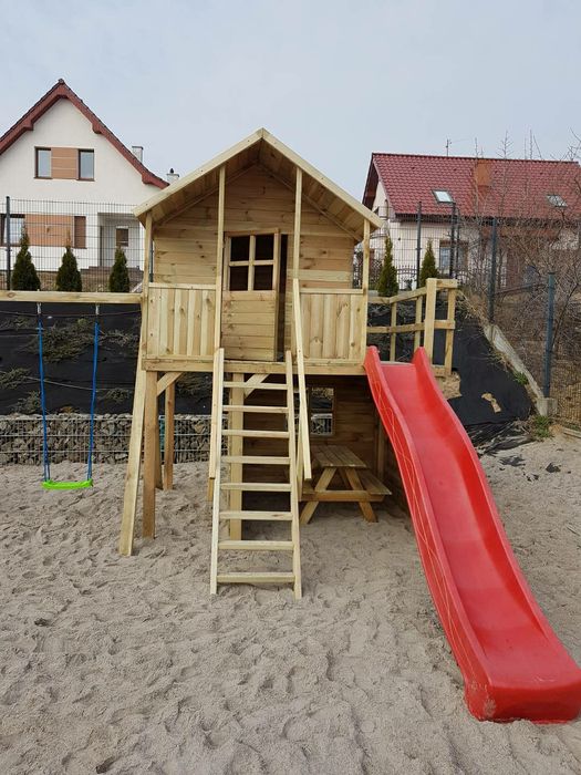 Plac zabaw  2-piętrowy Mania. Komplet