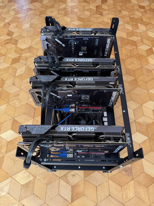 Koparka kryptowalut 3x ASUS RTX 3070 1x ASUS RTX 3070i