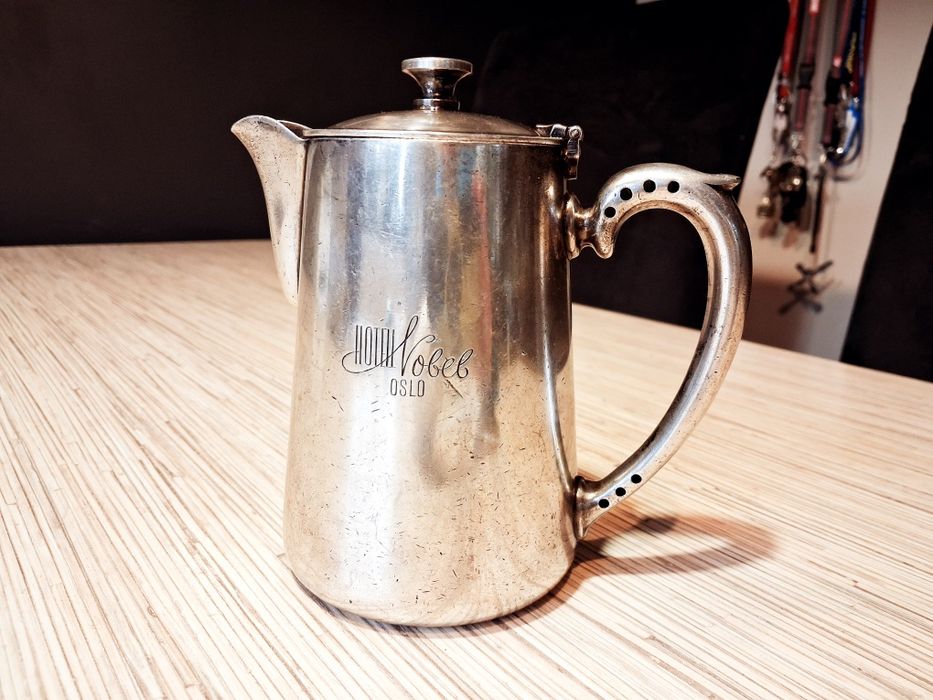 Unikat !!!  100-letni dzbanek mlecznik ANTYK HOTEL Nobel OSLO 1874 rok