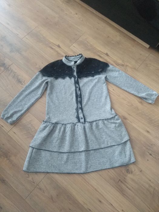 Sukienka falbanka koronka L/XL