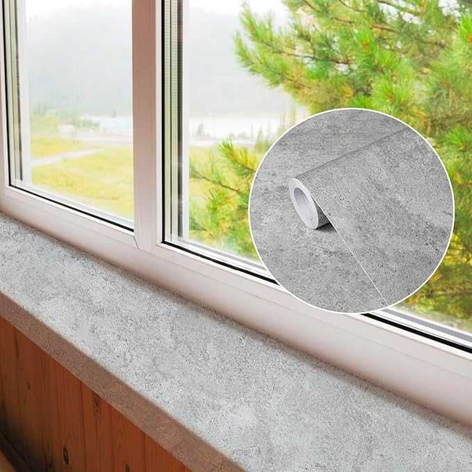 Tapeta Samoprzylepna Abyssaly - Wzór Cement Beton (Rolka 60 x 400 cm)