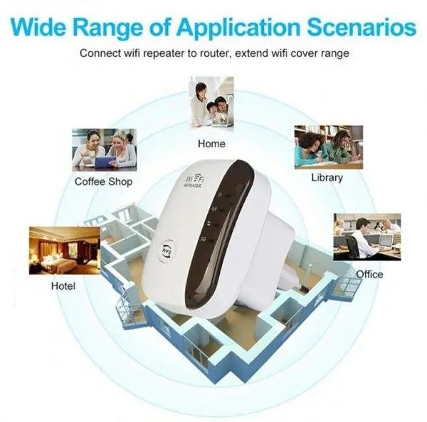 Репітер підсилювач сигналу WIFI /Ретранстлятор /Repeater 300M/Вайфай