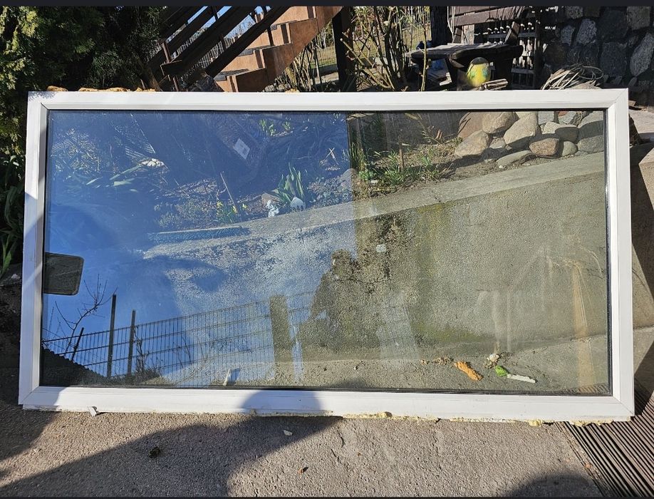 Duże okno pcv witryna 252cm na 136cm