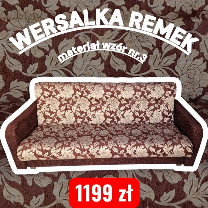 Wersalka REMEK II , 4 kolory do wyboru,  dostawa cała PL, PRODUCENT