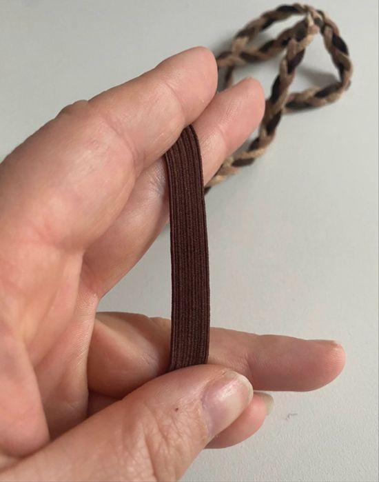 Opaska na głowę brązowa