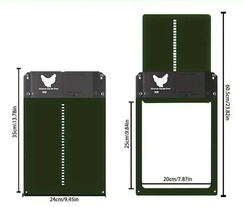 Nowe Okazja ! Automatyczne Drzwi Wejście Do Kurnika Szybki Montaż