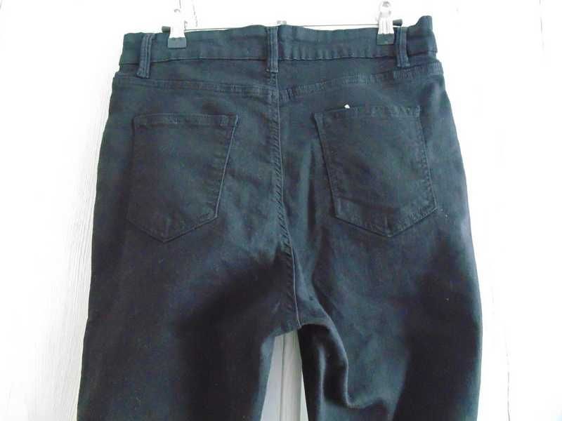 Evans Denim Skinny czarne spodnie damskie jeans M/L