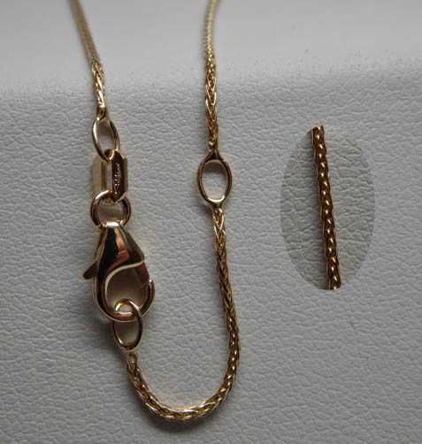 Naszyjnik krzyżyk z diamentami + łańcuszek 47-50 cm. Krzyż 0,46 ct.