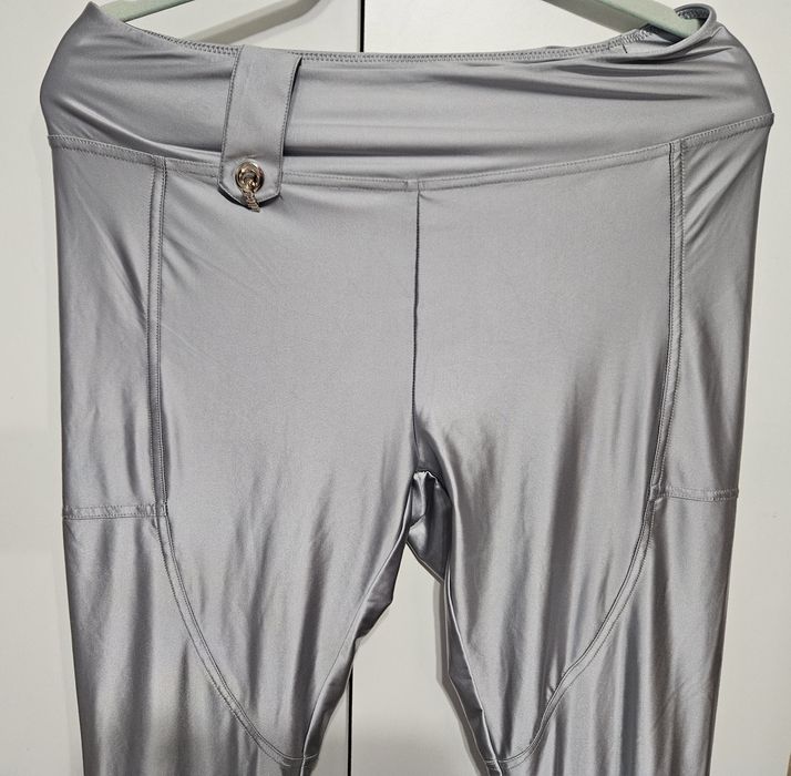 Srebrne Spodnie legginsy Liu jo