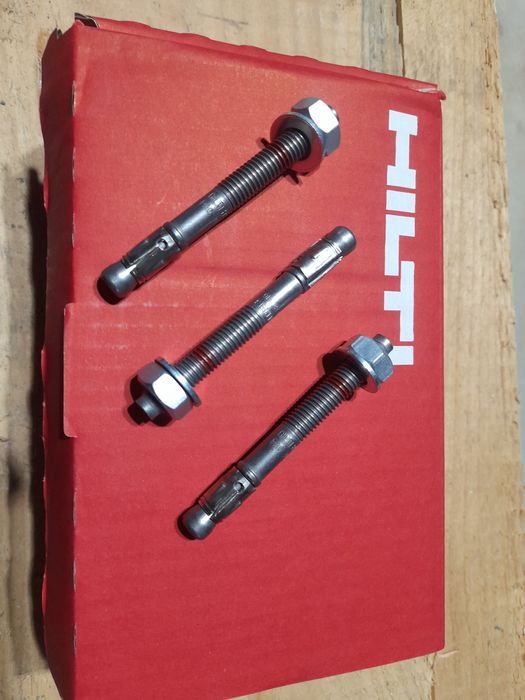 Kołki rozporowe wkręcane wkręty do beton 50 sztuk u