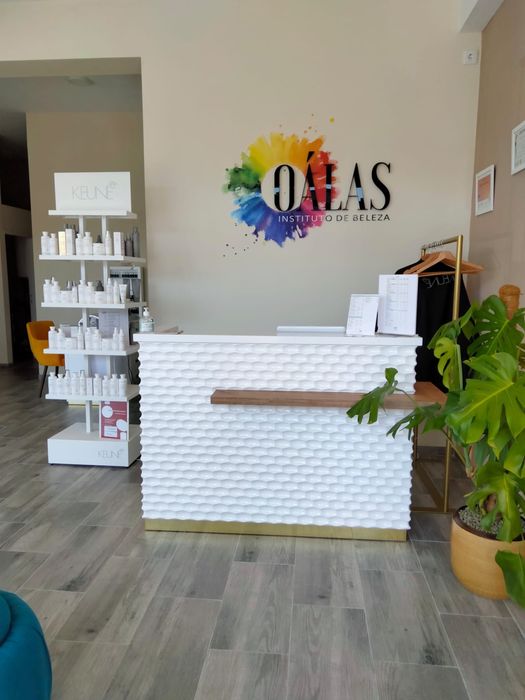 Rampas lavagem cadeiras cabeleireiro