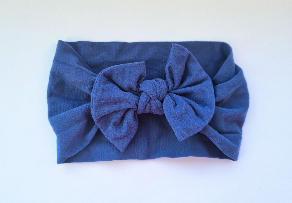 cieńka opaska na głowę dla niemowląt kokardka
