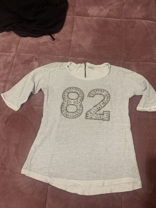 Camisola meia estação “Pull&Bear” tamanho M “82” cinza creme