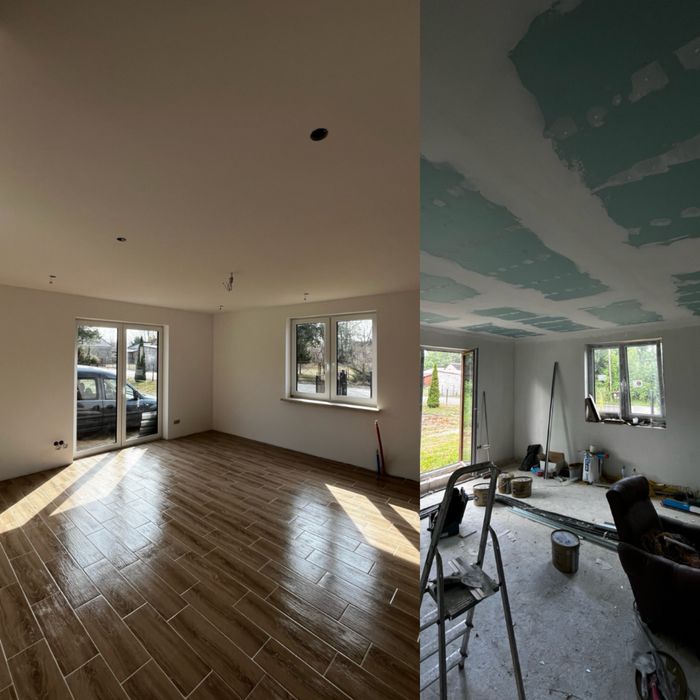 Malowanie • Szapchlowanie • Zabudowy G/K • Wykończenie Wnętrz