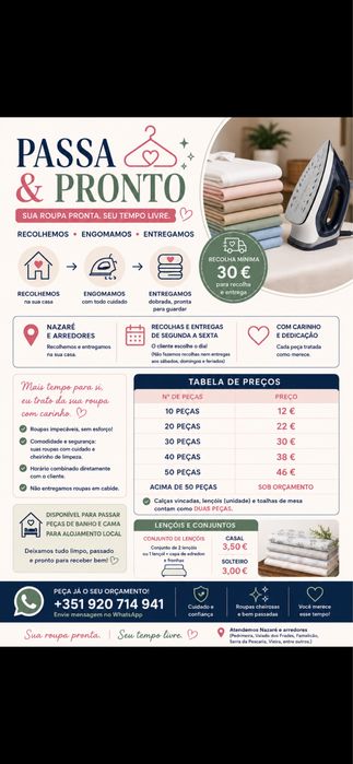 Laundry Service | Pickup and Delivery – Nazaré
